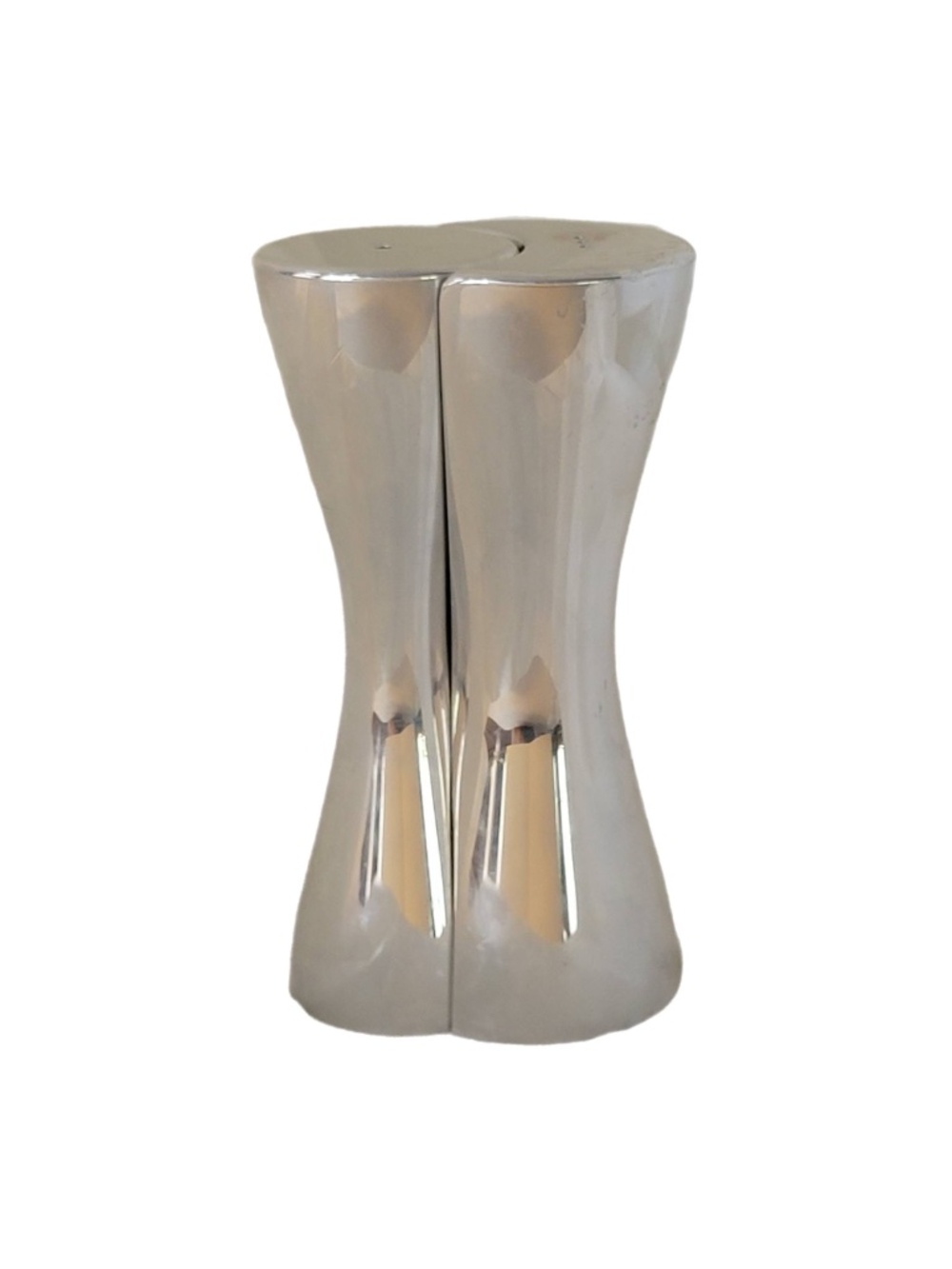 Nambe Hug Salt & Pepper Shakers, VTG 2005 Karim Rashid Design